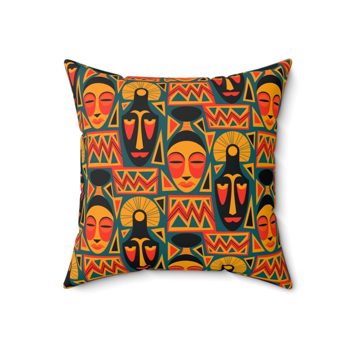 Afrocentric Throw Pillow - Afrocentric Art by The Trini Gee