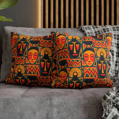Afrocentric Throw Pillow - Afrocentric Art by The Trini Gee