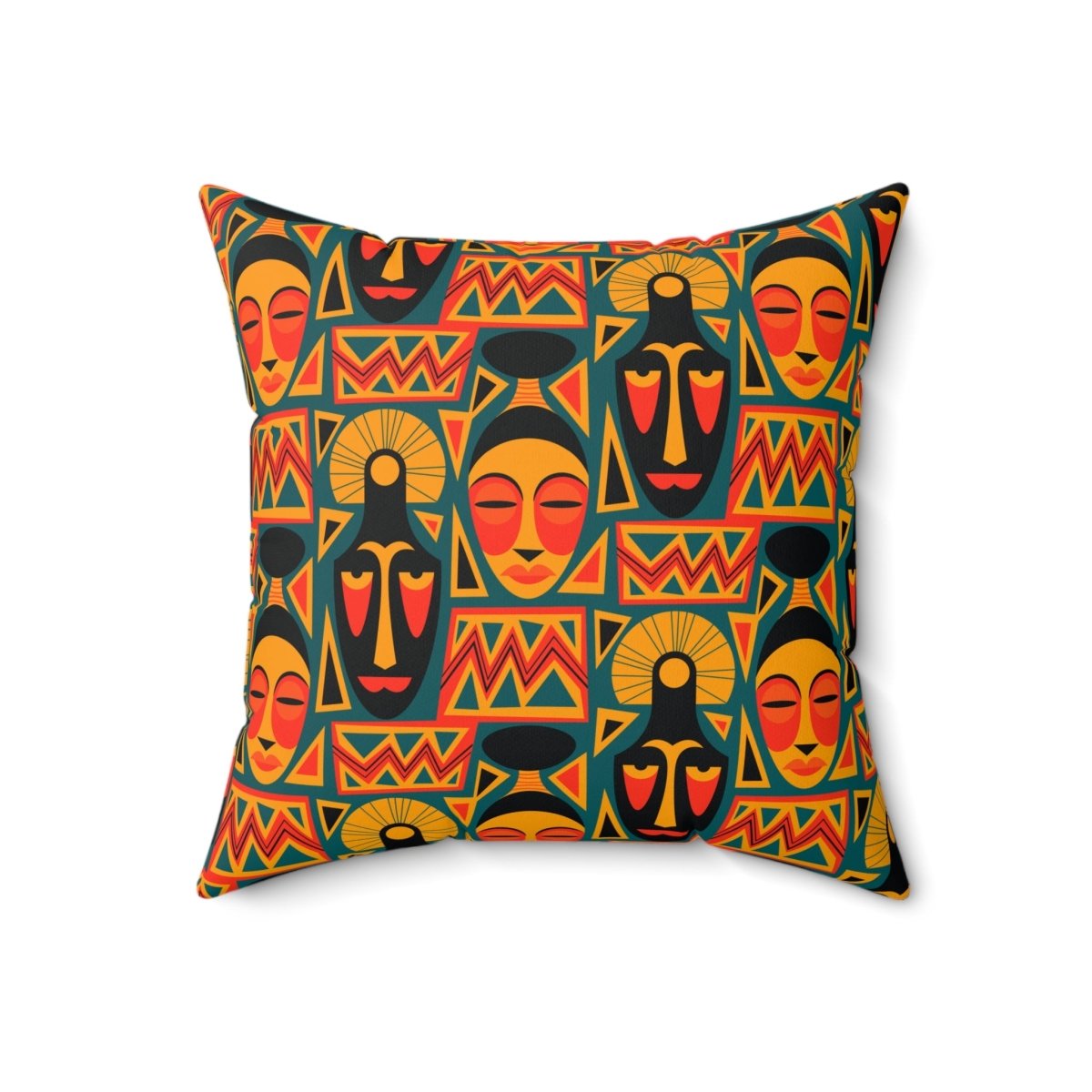 Afrocentric Throw Pillow - Afrocentric Art by The Trini Gee