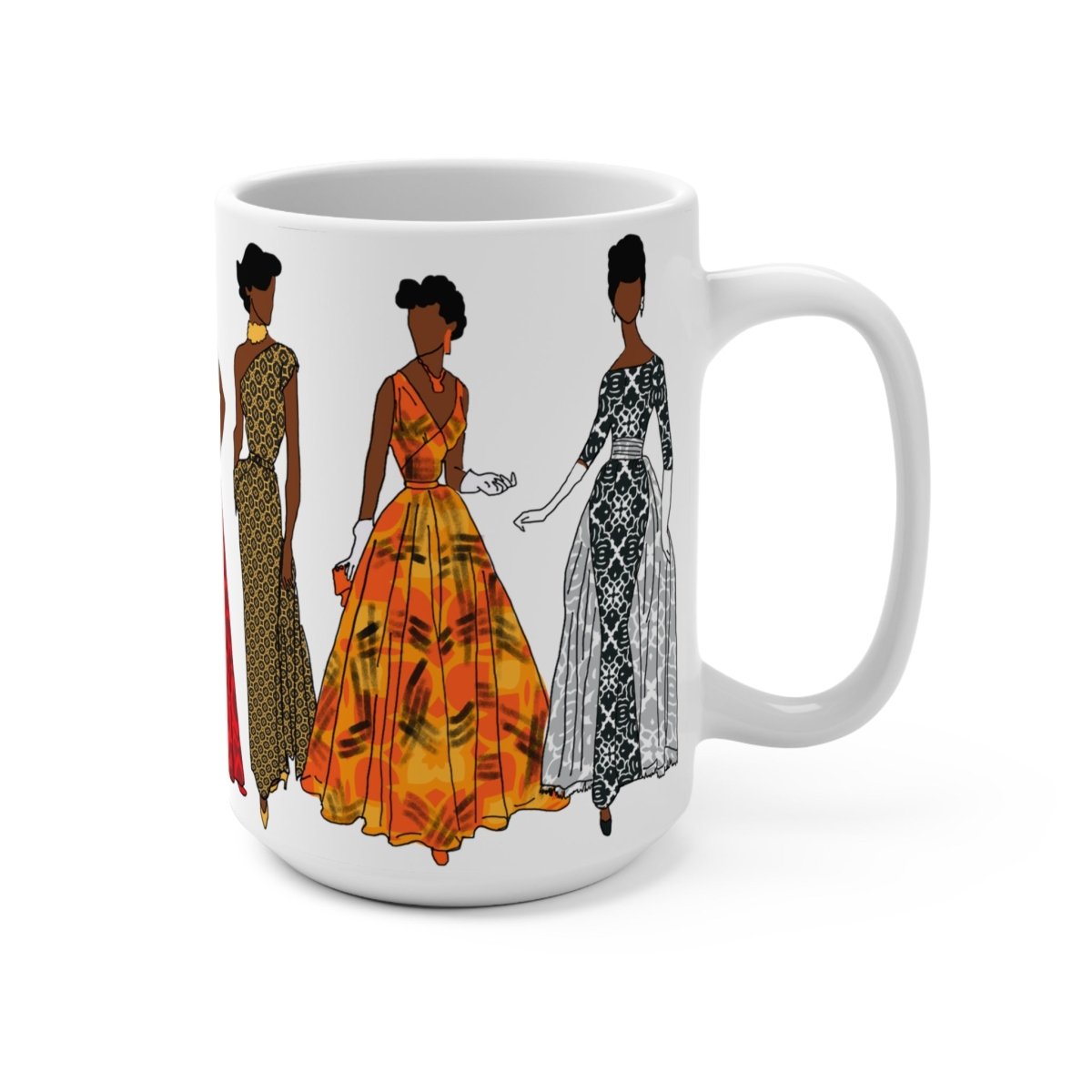 Afrocentric Vintage Fashion Mug - The Trini Gee