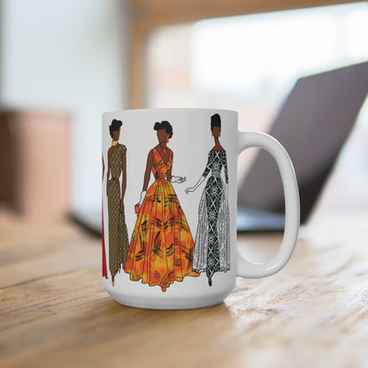 Afrocentric Vintage Fashion Mug - The Trini Gee