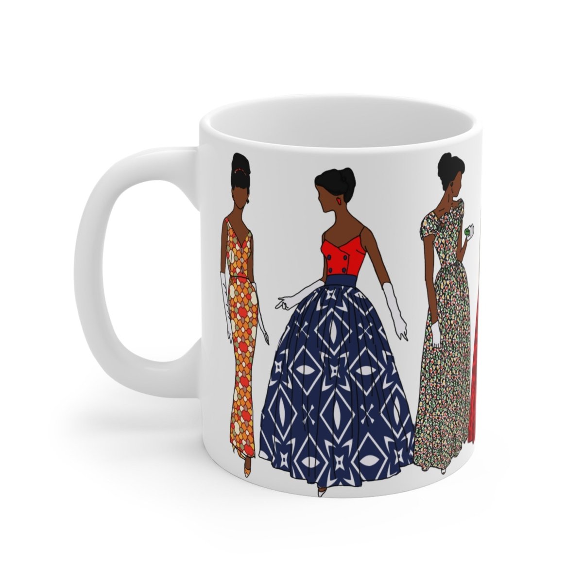 Afrocentric Vintage Fashion Mug - The Trini Gee