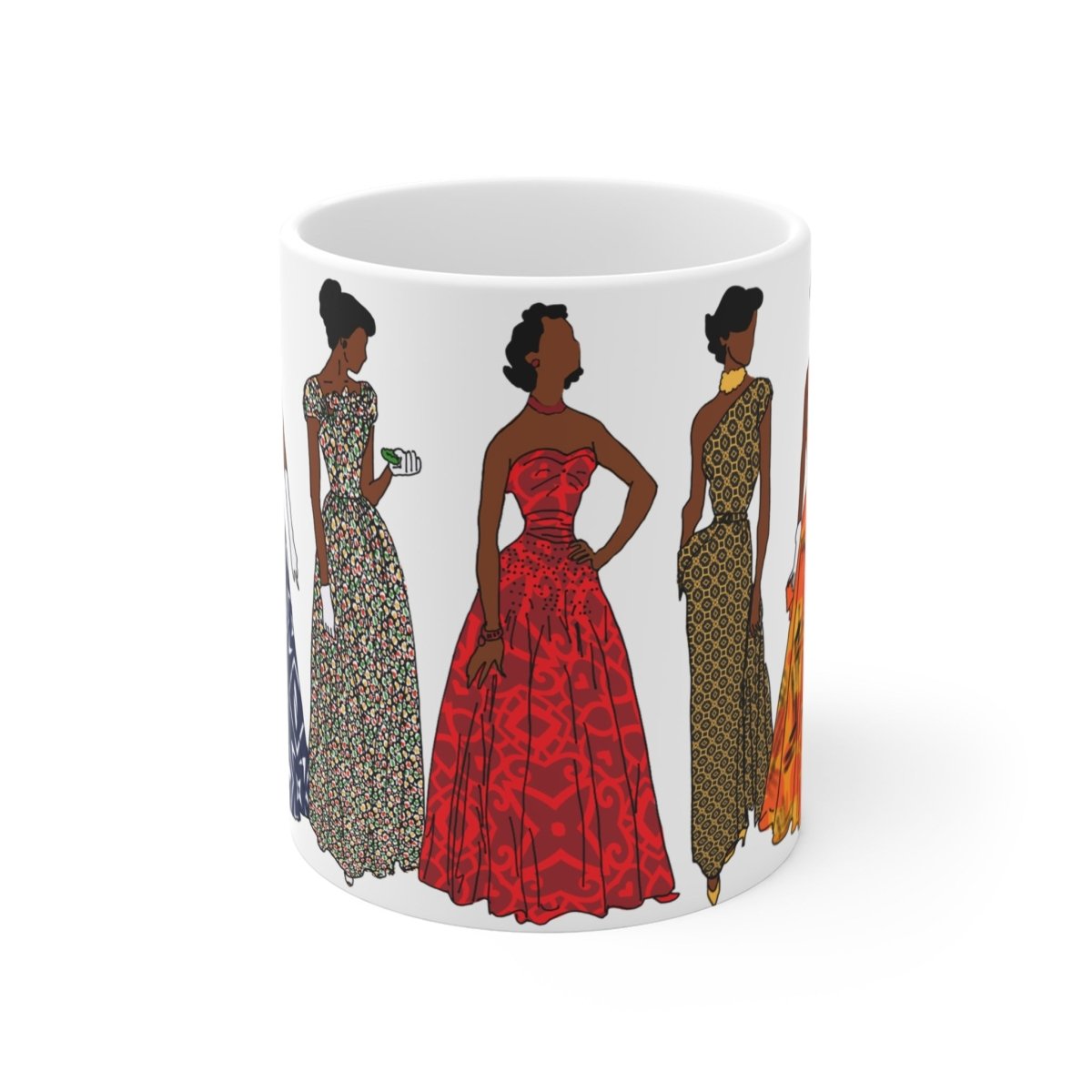 Afrocentric Vintage Fashion Mug - The Trini Gee