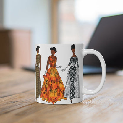 Afrocentric Vintage Fashion Mug - The Trini Gee