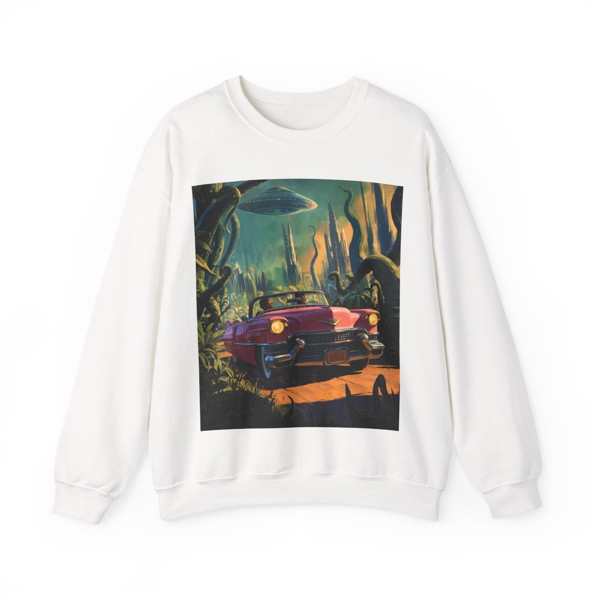 Afrofuturism Adventure Sweatshirt - Afrocentric Art by The Trini Gee
