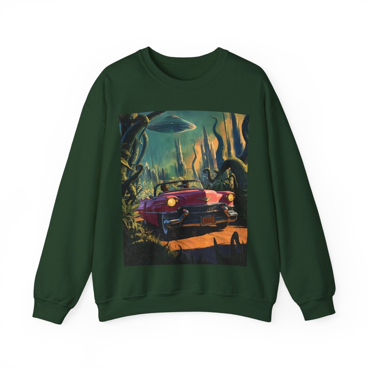 Afrofuturism Adventure Sweatshirt - Afrocentric Art by The Trini Gee