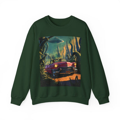 Afrofuturism Adventure Sweatshirt - Afrocentric Art by The Trini Gee
