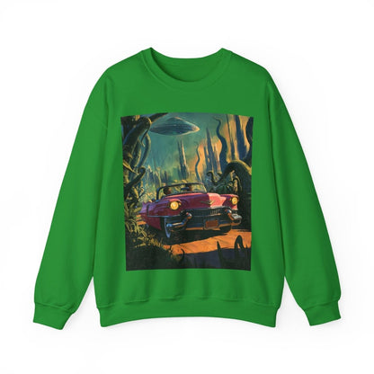 Afrofuturism Adventure Sweatshirt - Afrocentric Art by The Trini Gee