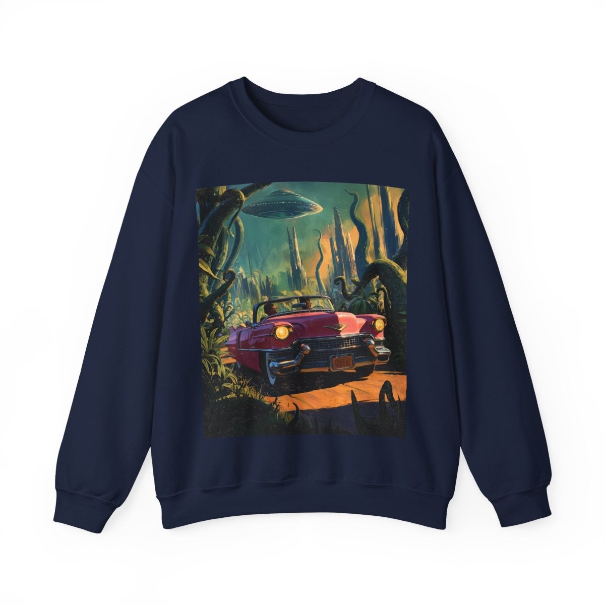 Afrofuturism Adventure Sweatshirt - Afrocentric Art by The Trini Gee