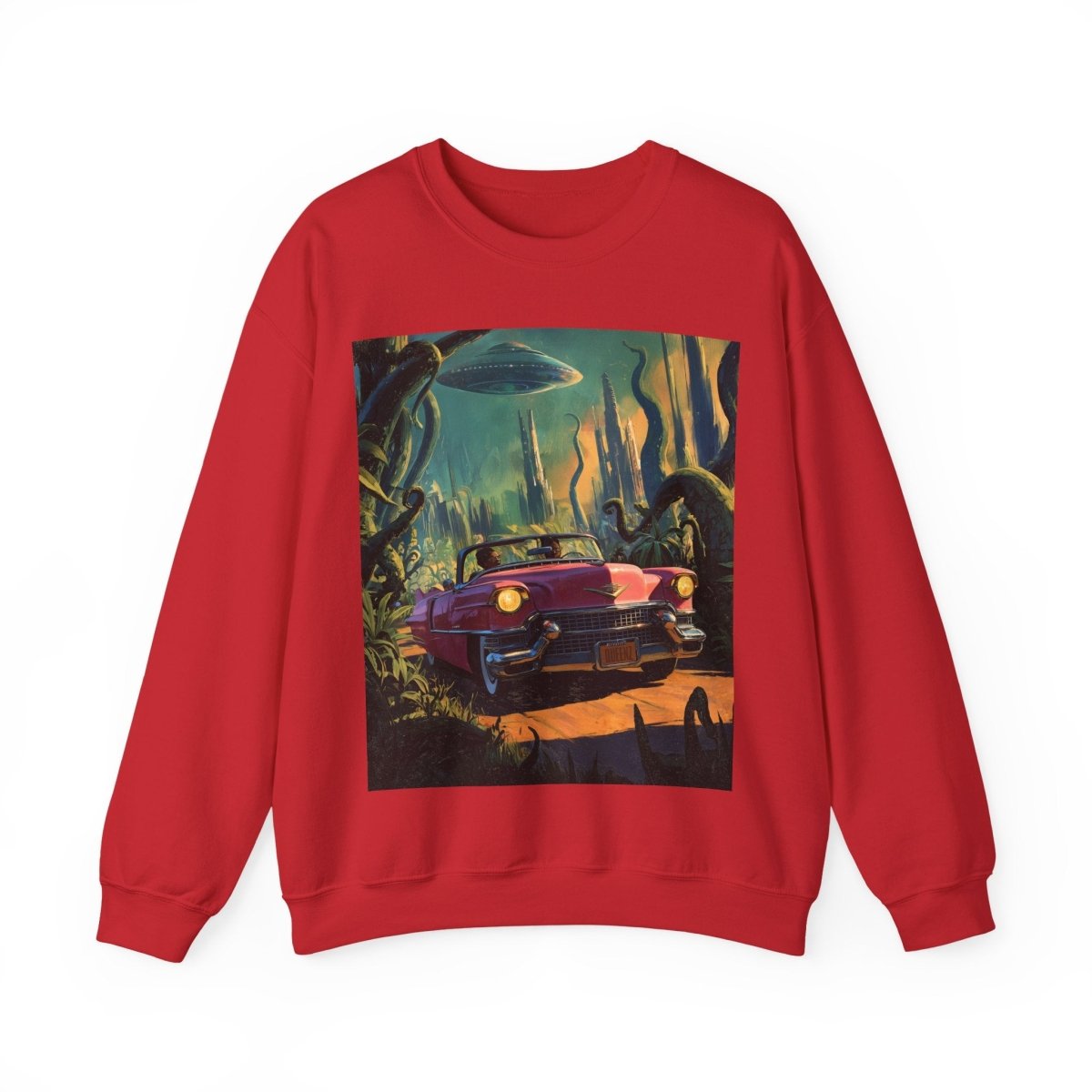 Afrofuturism Adventure Sweatshirt - Afrocentric Art by The Trini Gee