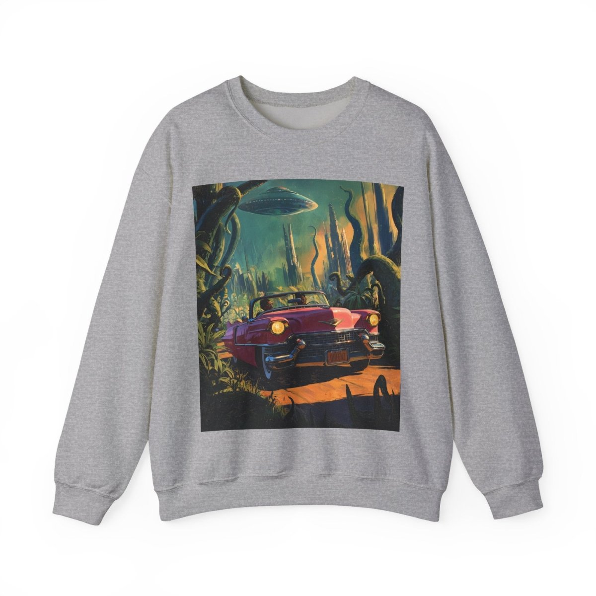 Afrofuturism Adventure Sweatshirt - Afrocentric Art by The Trini Gee