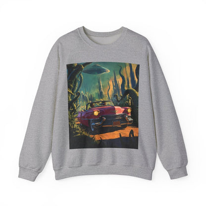 Afrofuturism Adventure Sweatshirt - Afrocentric Art by The Trini Gee
