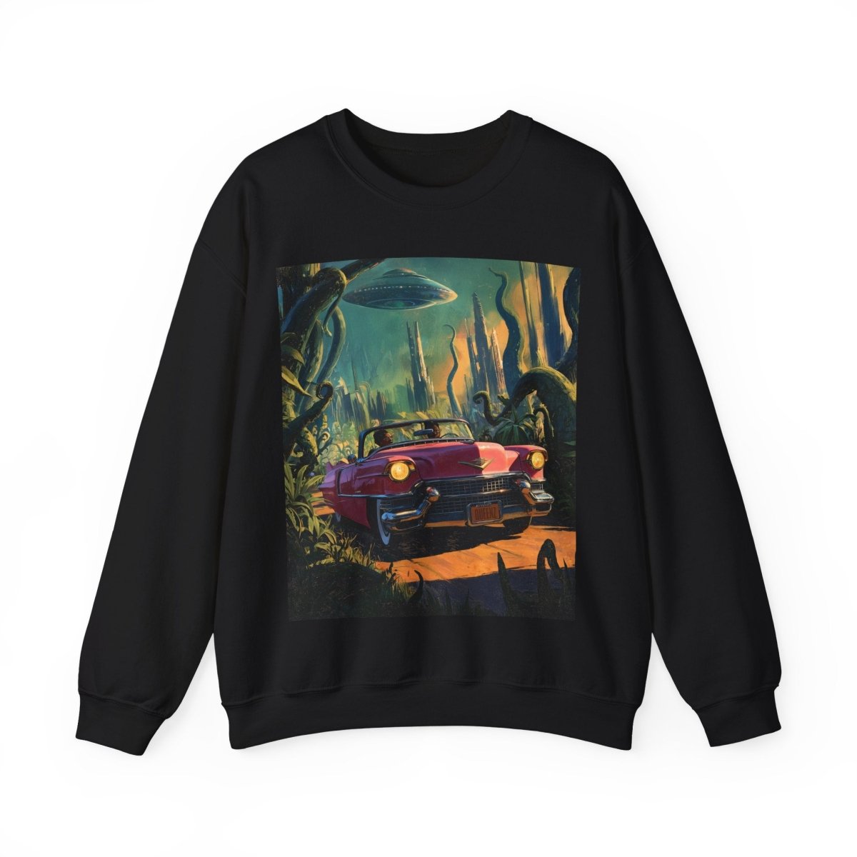 Afrofuturism Adventure Sweatshirt - Afrocentric Art by The Trini Gee