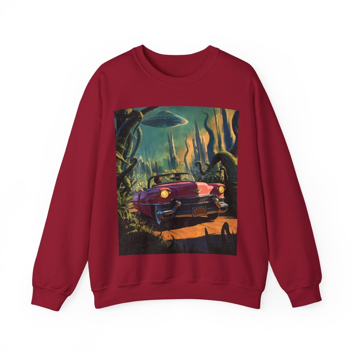 Afrofuturism Adventure Sweatshirt - Afrocentric Art by The Trini Gee