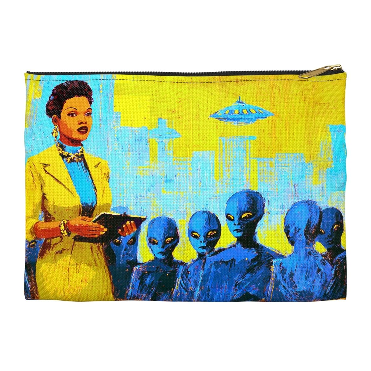 Afrofuturism Alien Accessory Pouch