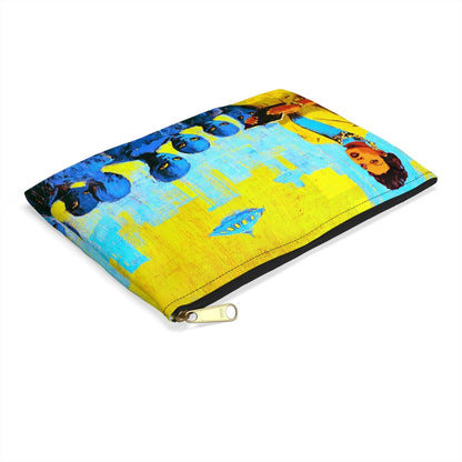 Afrofuturism Alien Accessory Pouch - Afrocentric Art by The Trini Gee