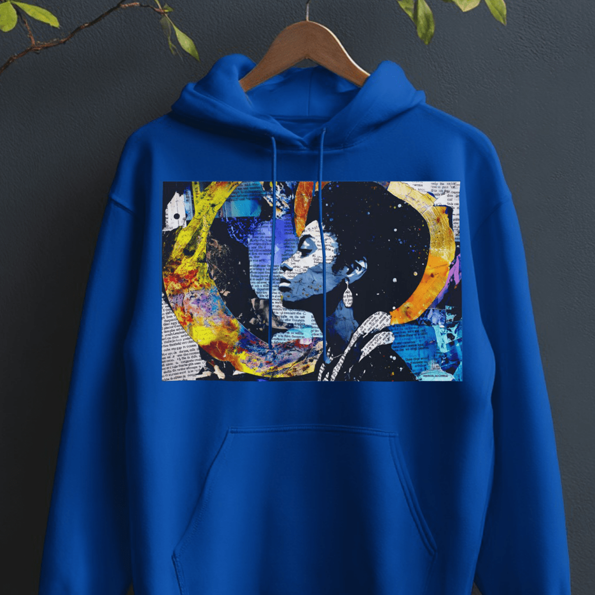 Afrofuturism Collage Hoodie - Afrocentric Art by The Trini Gee