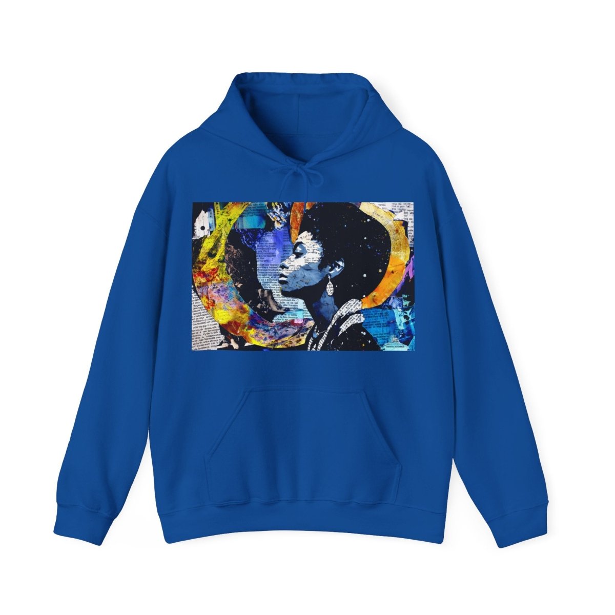 Afrofuturism Collage Hoodie - Afrocentric Art by The Trini Gee