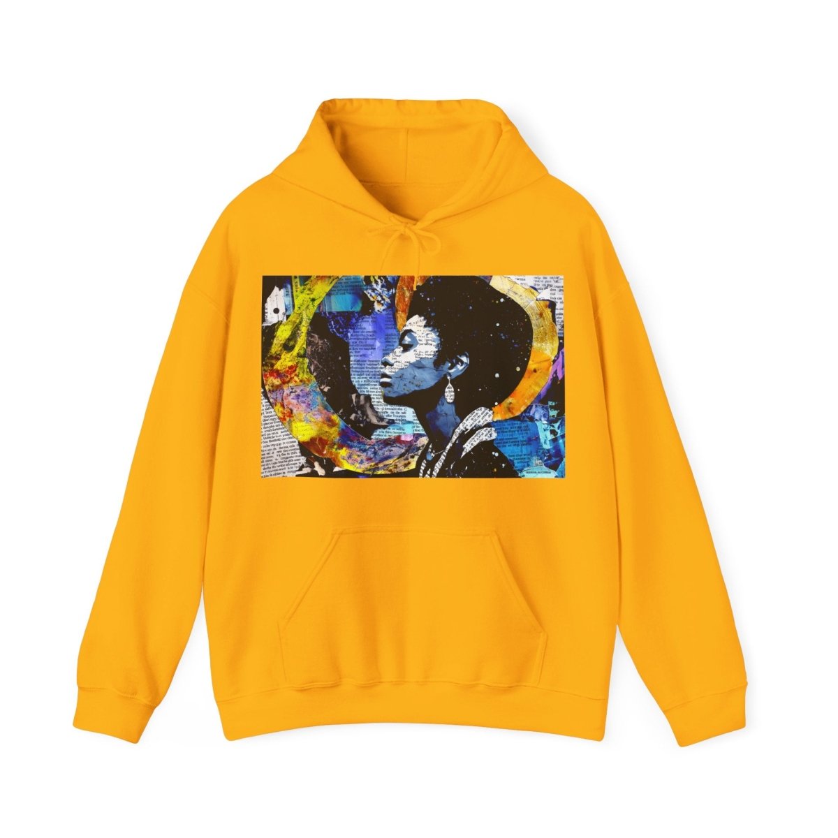 Afrofuturism Collage Hoodie - Afrocentric Art by The Trini Gee
