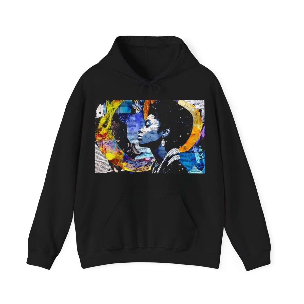 Afrofuturism Collage Hoodie - Afrocentric Art by The Trini Gee