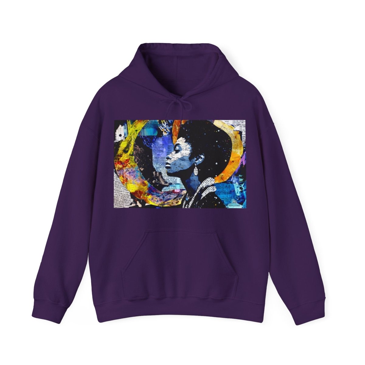 Afrofuturism Collage Hoodie - Afrocentric Art by The Trini Gee