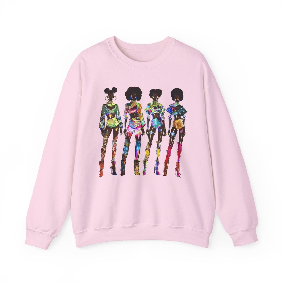 Afrofuturism Fashion Sweatshirt - Afrocentric Art by The Trini Gee