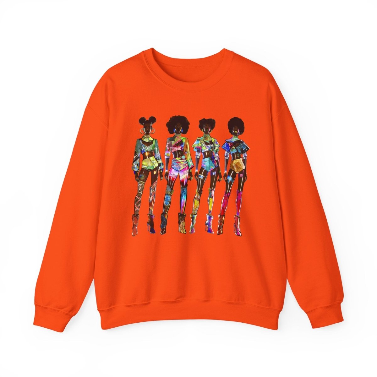 Afrofuturism Fashion Sweatshirt - Afrocentric Art by The Trini Gee