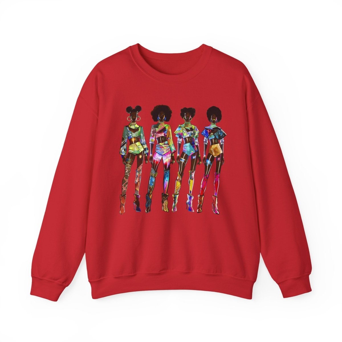 Afrofuturism Fashion Sweatshirt - Afrocentric Art by The Trini Gee
