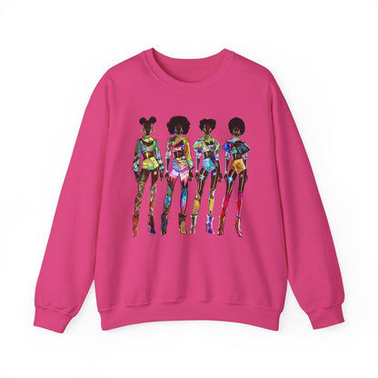 Afrofuturism Fashion Sweatshirt - Afrocentric Art by The Trini Gee