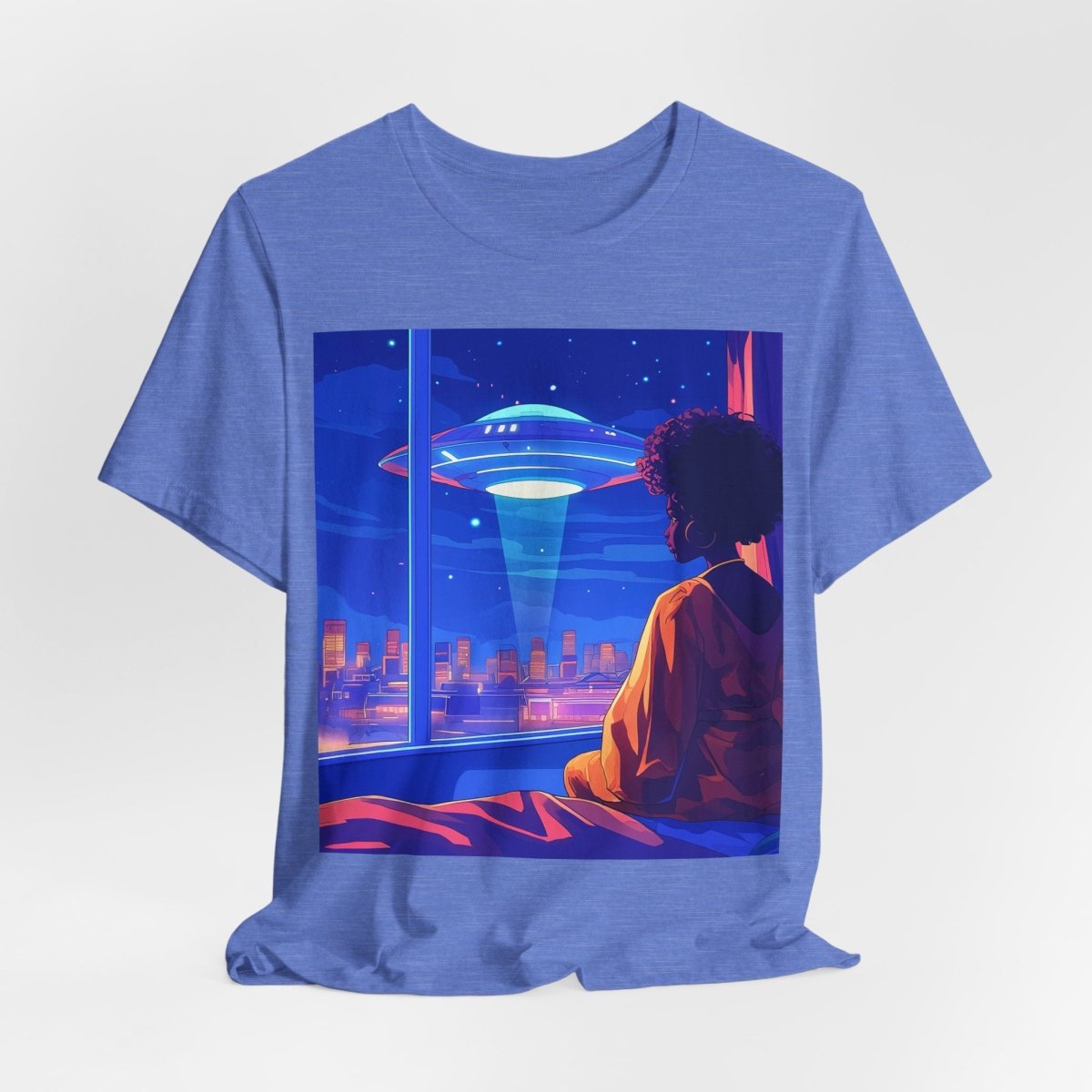Afrofuturism UFO T-shirt - Afrocentric Art by The Trini Gee