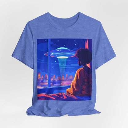 Afrofuturism UFO T-shirt - Afrocentric Art by The Trini Gee