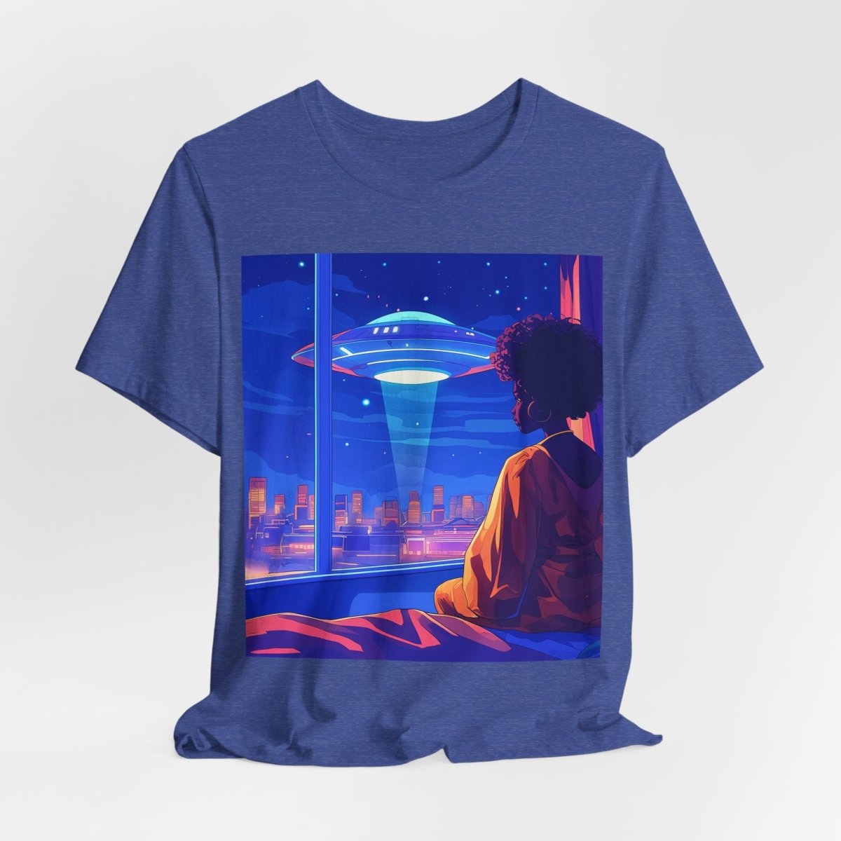 Afrofuturism UFO T-shirt - Afrocentric Art by The Trini Gee