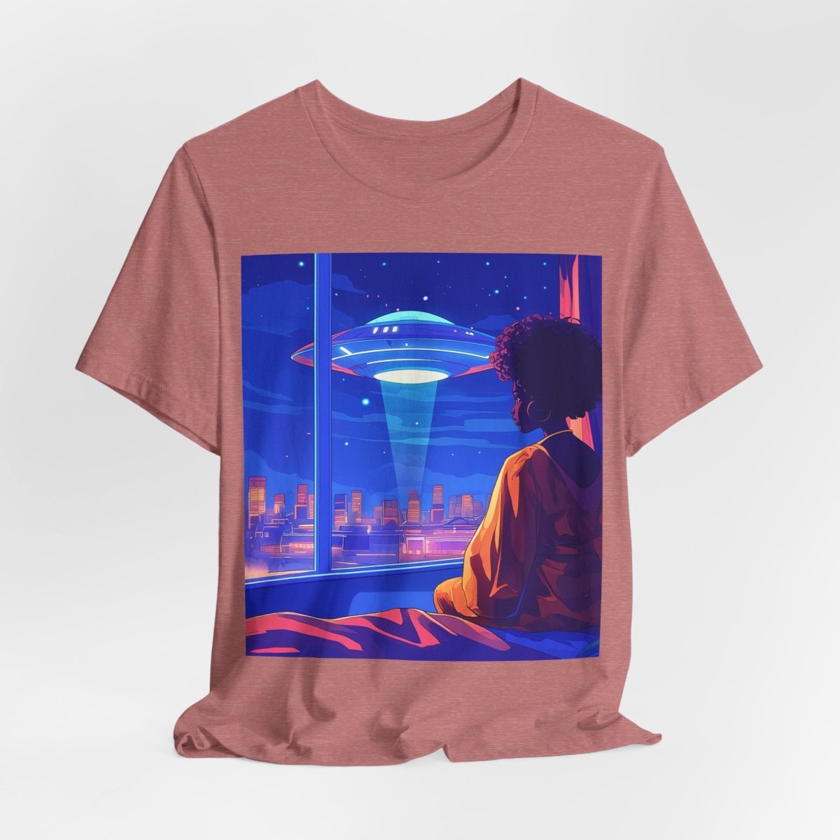 Afrofuturism UFO T-shirt - Afrocentric Art by The Trini Gee