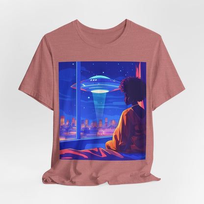 Afrofuturism UFO T-shirt - Afrocentric Art by The Trini Gee