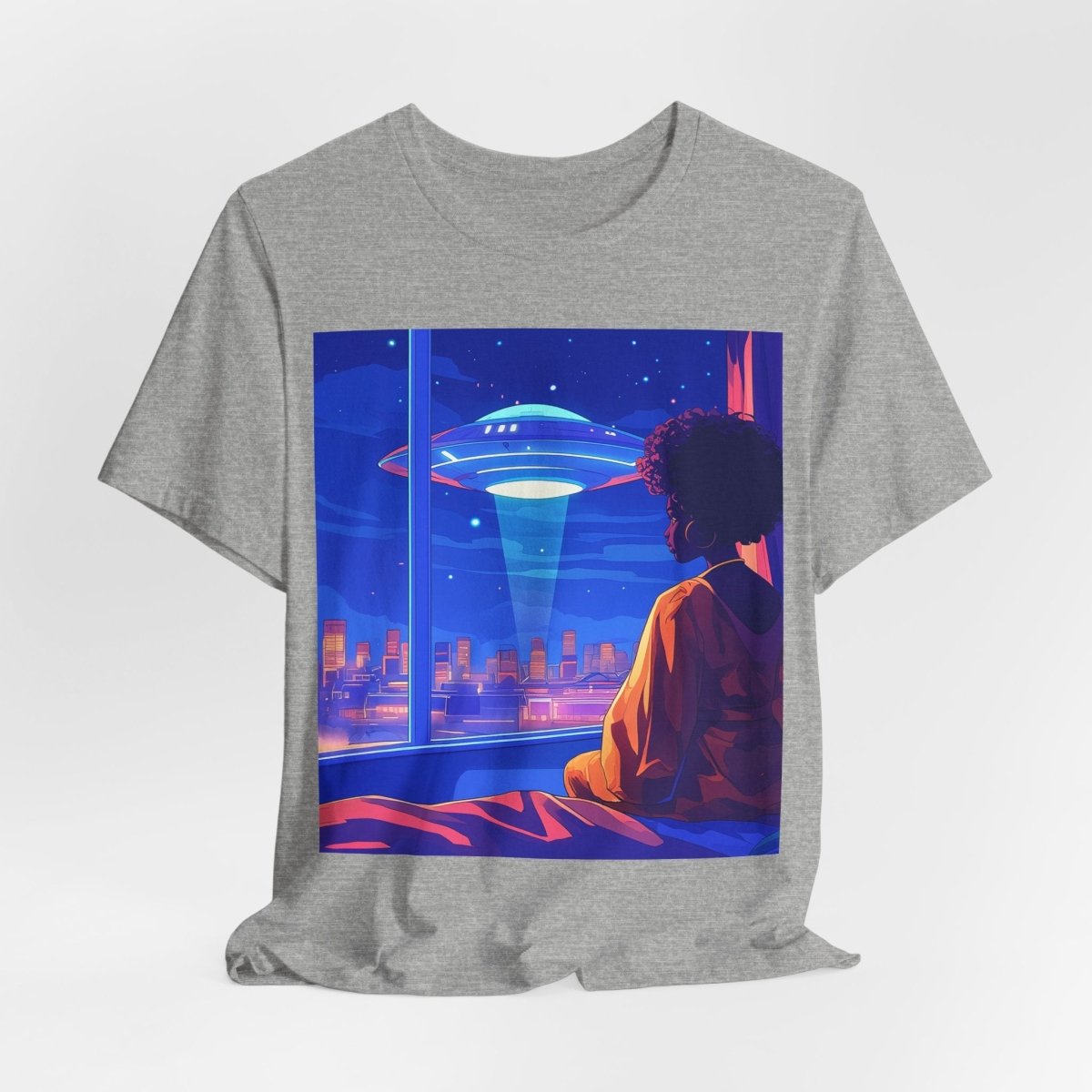 Afrofuturism UFO T-shirt - Afrocentric Art by The Trini Gee