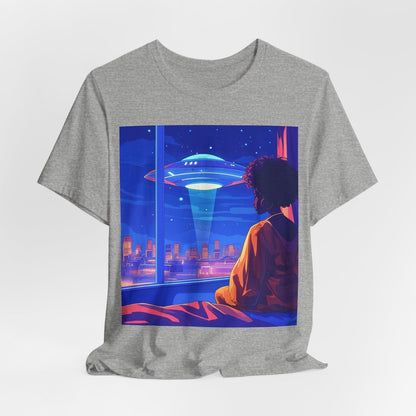 Afrofuturism UFO T-shirt - Afrocentric Art by The Trini Gee