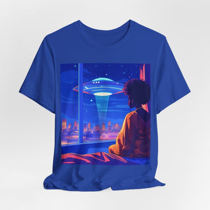 Afrofuturism UFO T-shirt - Afrocentric Art by The Trini Gee