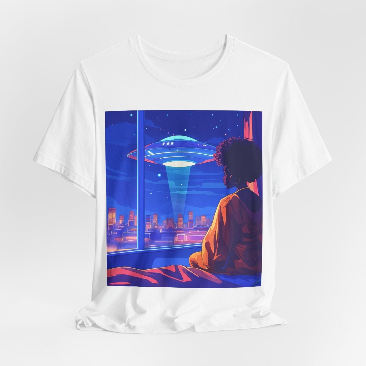 Afrofuturism UFO T-shirt - Afrocentric Art by The Trini Gee