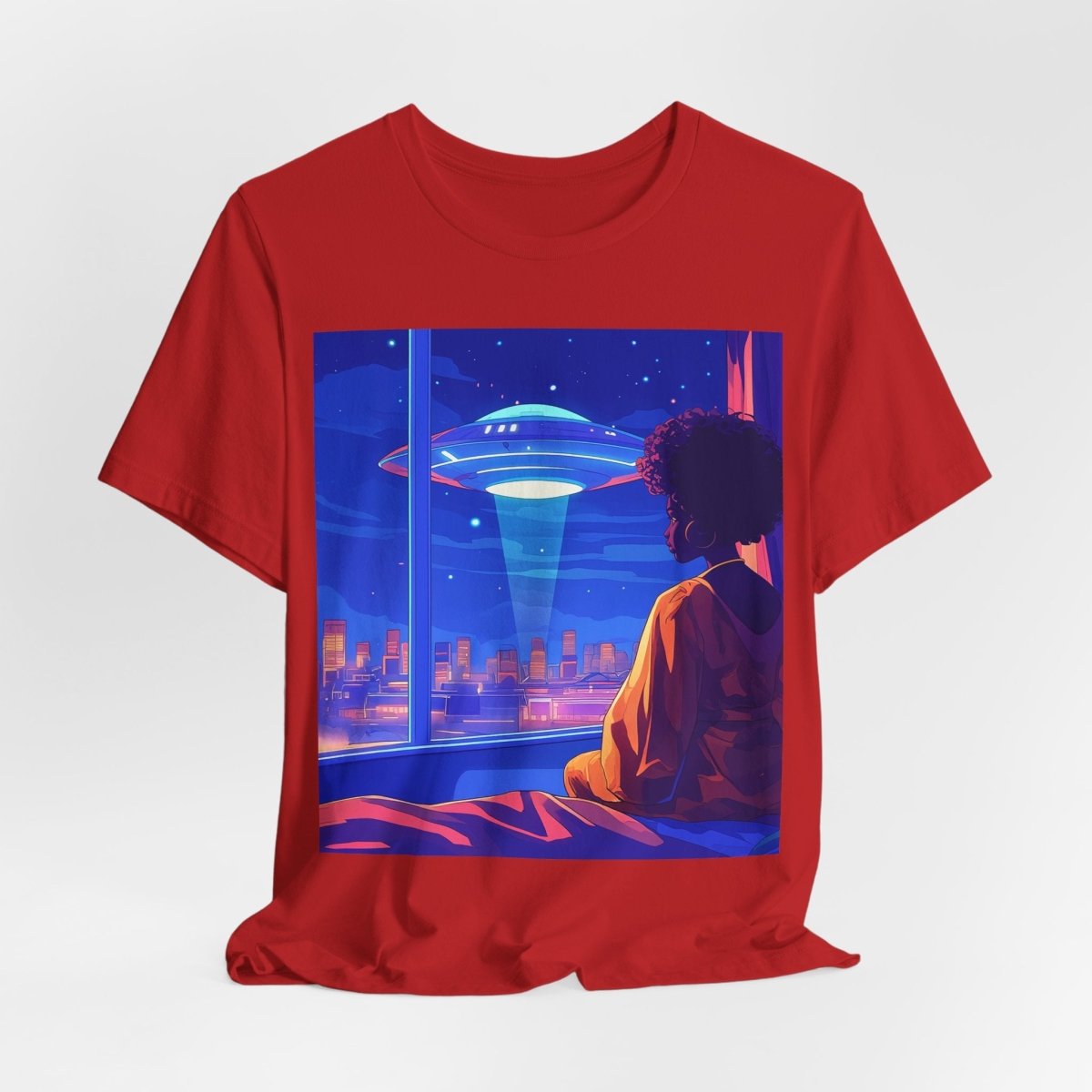 Afrofuturism UFO T-shirt - Afrocentric Art by The Trini Gee