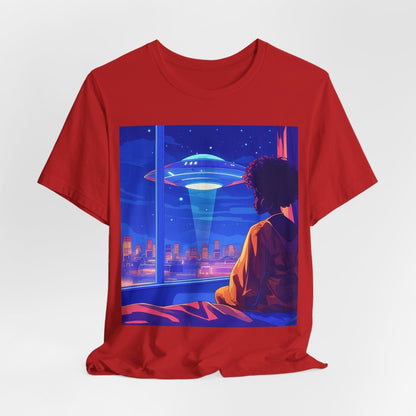 Afrofuturism UFO T-shirt - Afrocentric Art by The Trini Gee