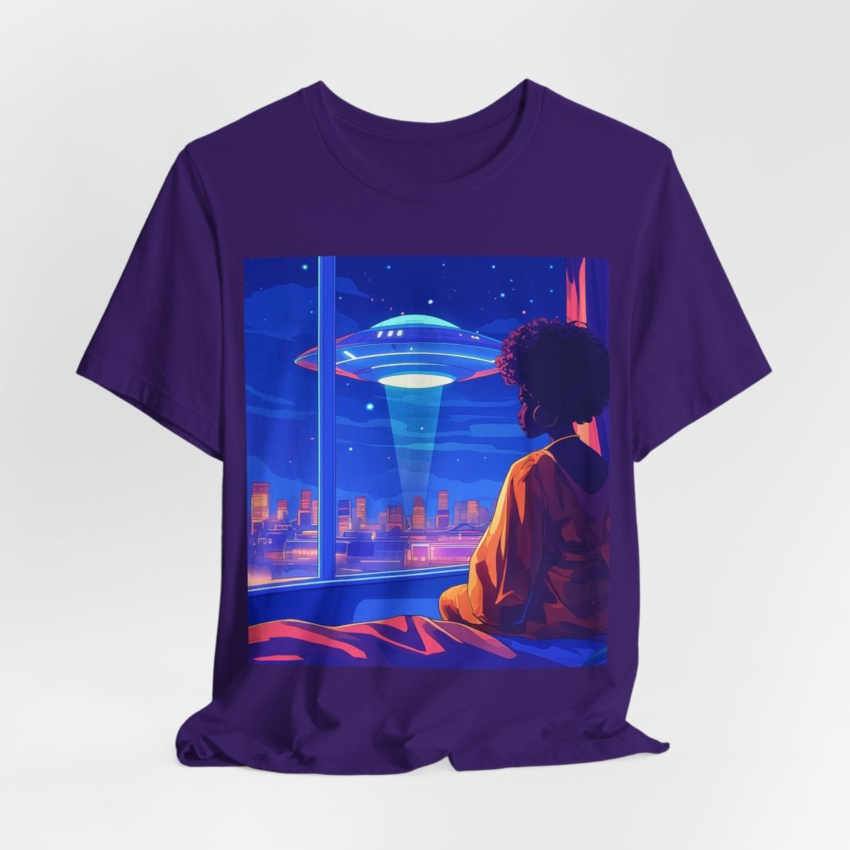 Afrofuturism UFO T-shirt - Afrocentric Art by The Trini Gee