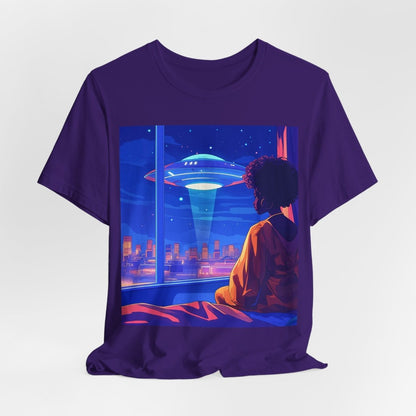 Afrofuturism UFO T-shirt - Afrocentric Art by The Trini Gee