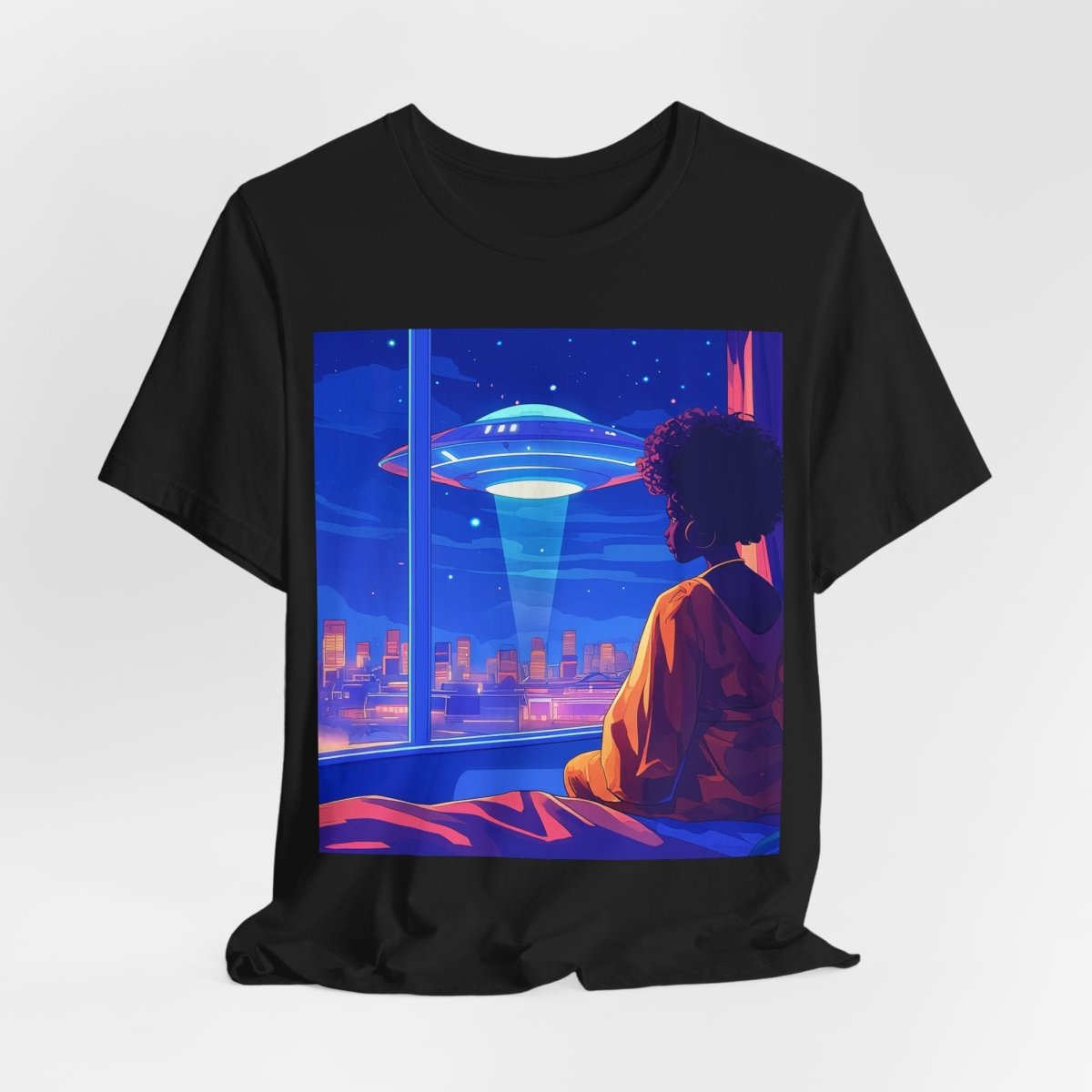Afrofuturism UFO T-shirt - Afrocentric Art by The Trini Gee