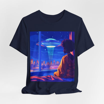 Afrofuturism UFO T-shirt - Afrocentric Art by The Trini Gee