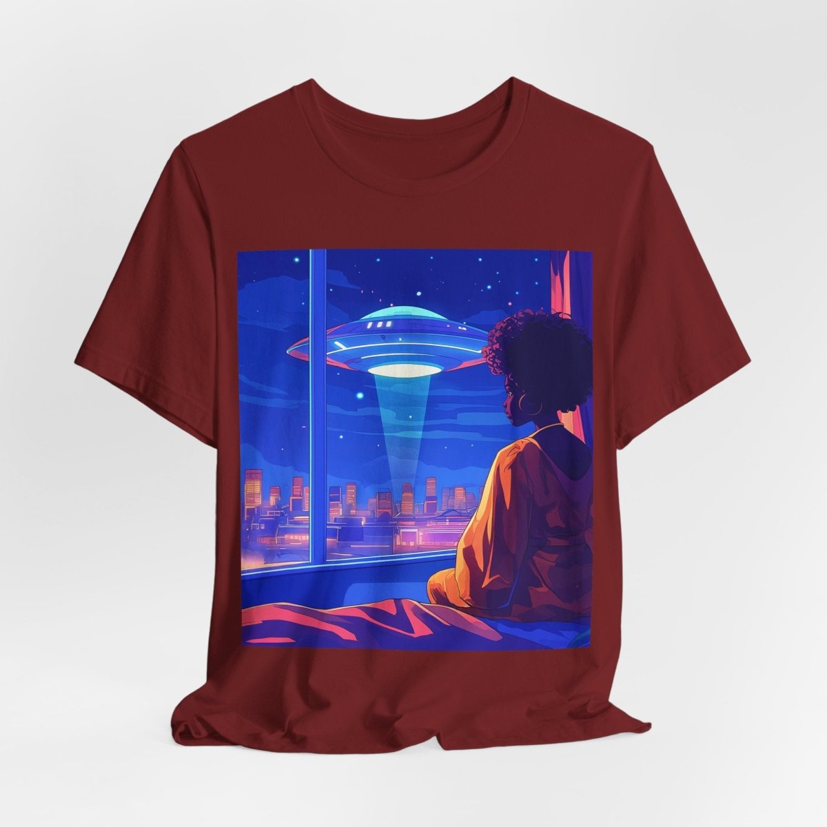 Afrofuturism UFO T-shirt - Afrocentric Art by The Trini Gee