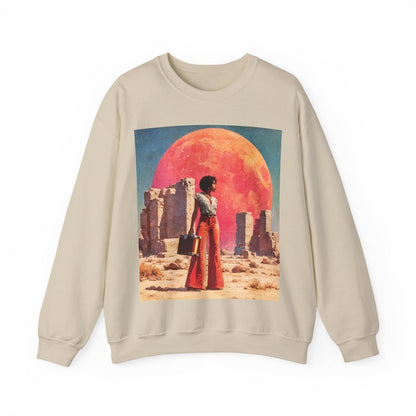 Afrofuturism Woman Sweatshirt - Afrocentric Art by The Trini Gee