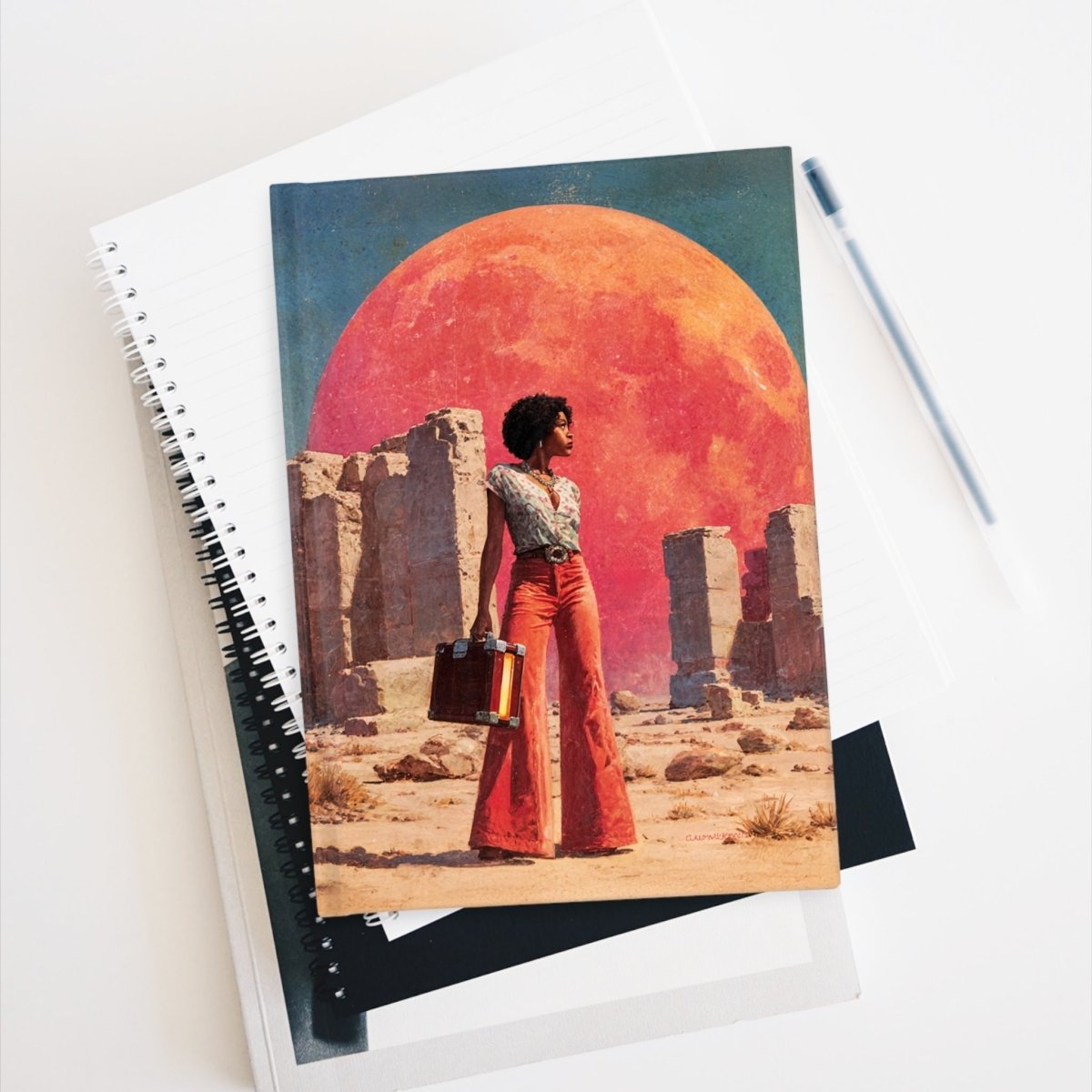 Afrofuturist Travel Journal - Afrocentric Art by The Trini Gee