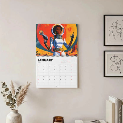 Afrofuturistic Melanin 2027 Wall Calendar - Afrocentric Art by The Trini Gee