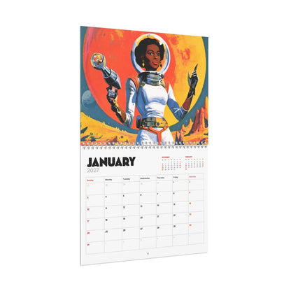 Afrofuturistic Melanin 2027 Wall Calendar - Afrocentric Art by The Trini Gee