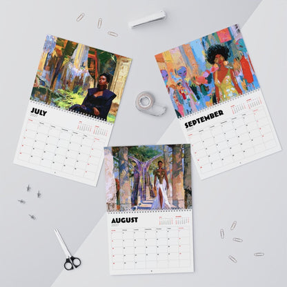 Afrofuturistic Melanin 2027 Wall Calendar - Afrocentric Art by The Trini Gee